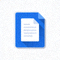 Google Docs 在线文档协作软件图标 - 谷歌文档的标志性蓝色文件图标