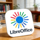 LibreOffice 办公套件官方 Logo - 一个由蓝色圆形和多彩线条组成的标志