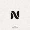 Notion 项目管理与笔记软件图标 - 一个简洁的字母 N 形标志