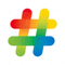 Slack 团队通讯软件图标 - 一个多彩的井号标志
