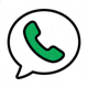 WhatsApp 官方应用图标 - 一个绿色的电话听筒在白色对话气泡中